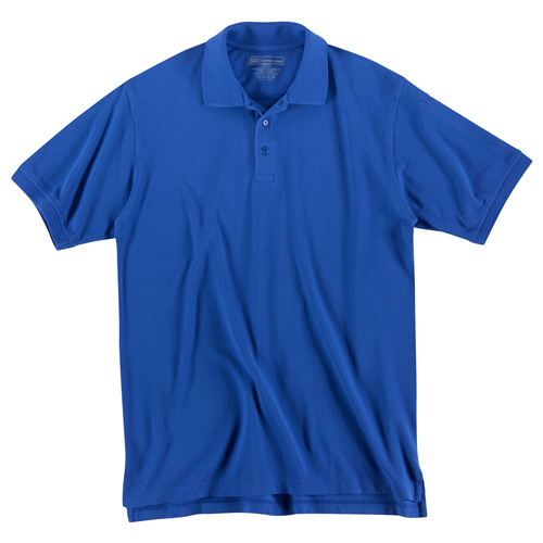 5.11 Tactical Utility Men's Short Sleeve Polo in Academy Blue - Large