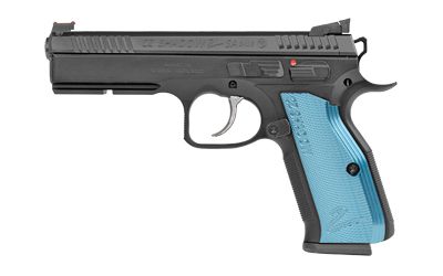 CZ 75 Shadow II 9mm 17+1 4.8" Pistol in Black Nitride with Blue Aluminum Grips (Optic Ready) - 91251
