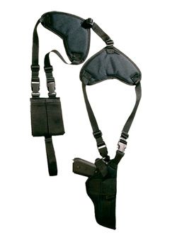 Bulldog Case Company Deluxe Horizontal Shoulder Shoulder Holster Shoulder Holster in Black - WSHD 7