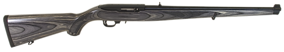 Ruger 42665 .22 Long Rifle Mannlicher Stock Exclusive 10-Round 18.5" Semi-Automatic Rifle in Black - 1133