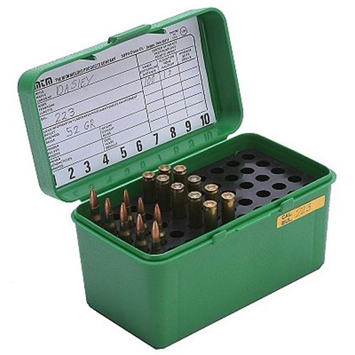 MTM 50 Round Large Rifle Ammo Box H50RL10