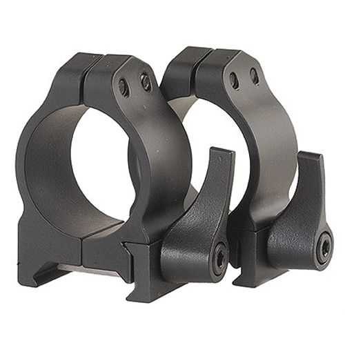 Warne Quick Detach Rings w/Matte Black Finish 200LM