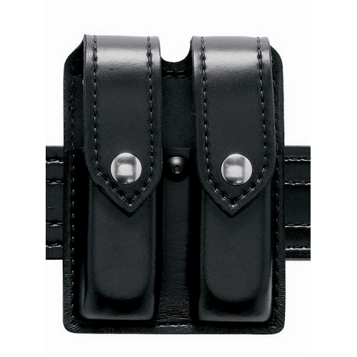 Boston Leather Fully Lined Sam Browne Belt in Black Clarino - 38