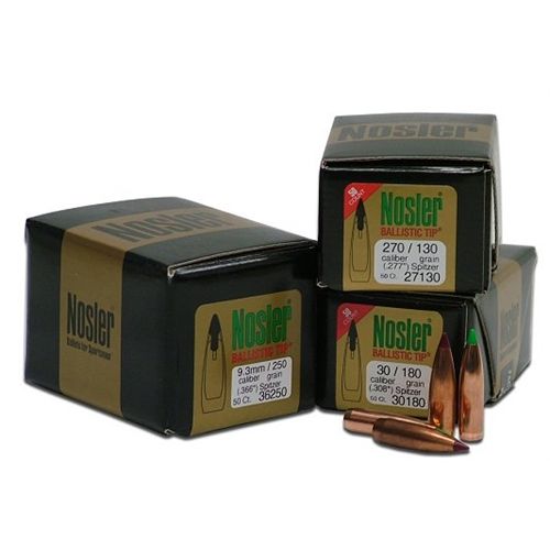 Nosler Spitzer Hunting Ballistic Tip 30 Cal 150 Grain 50/Box 30150