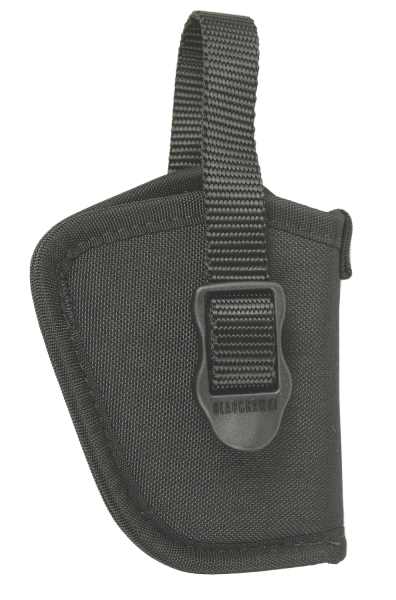 Blackhawk 73NH08BKL Hip Holster Left Hand Size 8 Black Nylon - 73NH08BKL