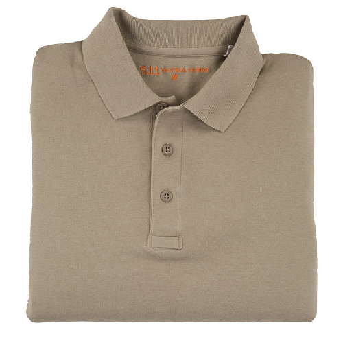 5.11 Tactical Tactical Men's Short Sleeve Polo in Silver Tan - Medium