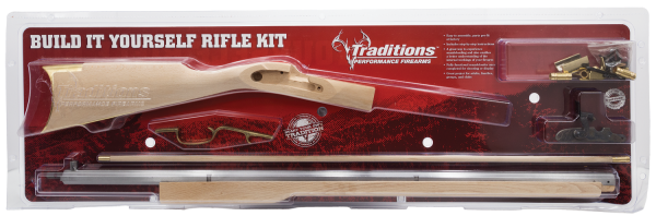 Trad KRC52206 Kentucky Rifle Kit Clam 50BlkPwdr 33.5" Cap Lock Blued