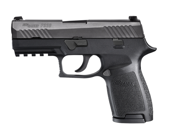 Sig Sauer P320 Compact MA Compliant 9mm 15+1 3.9" Pistol in Black Nitron (SIGLITE Night Sights) - 320C9BSSMSMA