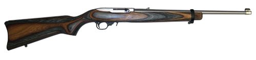 Ruger 42665 .22 Long Rifle Standard 10-Round 18.5" Semi-Automatic Rifle in Stainless - 1273