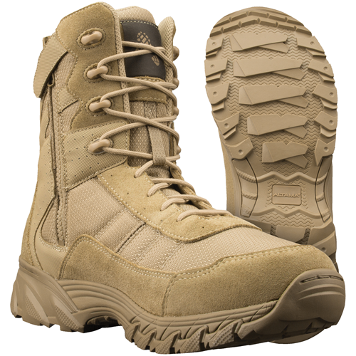 ORIGINAL SWAT - ALTAMA VENGEANCE SR 8  SIDE-ZIP Color: Tan Size: 15 Width: Regular