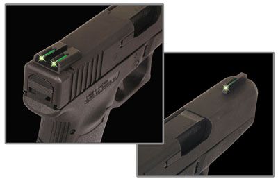 Truglo TFO (Tritium Fiber Optic) Brite Site for Kimber Black TG131KTY