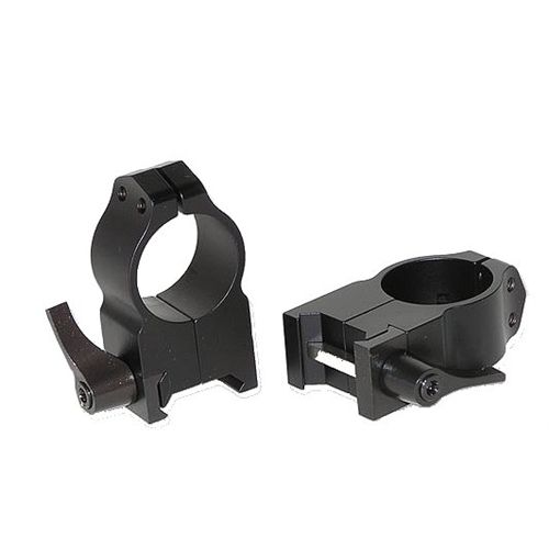 Warne 1" Extra High Quick Detach Rings w/Matte Black Finish 203LM
