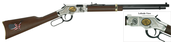 Henry H004CM2 Golden Boy Coal Miner Tribute II Lever 22 Short/Long/Long Rifle 20" 16 LR/21 Short American Walnut Stk Blued