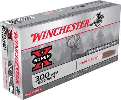 Winchester Super-X .300 Winchester Short Magnum Power-Point, 150 Grain (20 Rounds) - X300WSM1