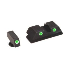 Ameriglo Green Front/Rear Classic Tritium Night Sights For Glock 9MM/.40 Caliber GL113