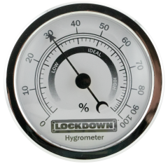 Lockdown 222111 Vault Hygrometer with Fastener/Hook