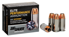 Sig Sauer Elite Performance .40 S&W Jacketed Hollow Point, 165 Grain (20 Rounds) - E40SW1-20