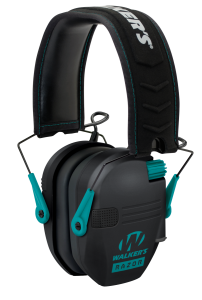 Walkers Game Ear GWPRSEMTL Razor Slim Shooter Folding Earmuff 23 dB Teal/Black