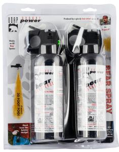 UDAP BS2 Bear Spray 7.9oz/225g Up to 35 Feet 2-Pack Black