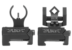 Troy SSIGNCNSTBT1 Battle Sight Micro M4 Front/DOA Rear Set AR-15 Blk