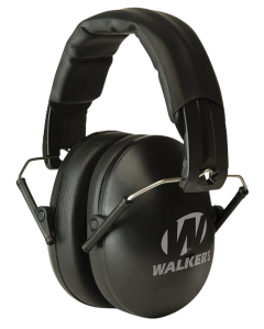 Walkers Game Ear GWPYWFM2BLK Youth & Women Folding Ear Muff 27 dB Black