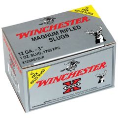 Winchester Super-X .12 Gauge (3") Slug (Rifled) Lead (15-Rounds) - X123RS15VP