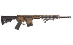 Lwrc Direct Impingement Rifle, Semi-automatic Rifle, 223 Rem/556nato, 16.1" Cold Hammer Forged Spiral Fluted Heavy Barrel, 1:7 Twist, Burnt Bronze Finish, Lwrci Compact Stock, Magpul Moe+ Grip, 10rd, Lwrci Modular Free Float Rail, Lwrci Rail Panels, Lwrci