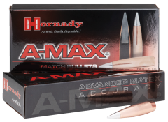 Hornady Rifle Bullet 30 Cal 168 Grain A-Max 100/Box 30502