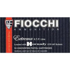 Fiocchi Ammunition .38 Special XTP Jacket Hollow Point, 110 Grain (25 Rounds) - 38XTPB