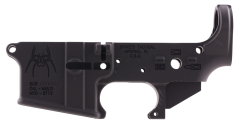 Spikes STLS019 Stripped Lower Spider w/Bullet Markings AR-15 Multi-Cal Blk