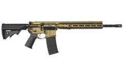 Lwrc Direct Impingement Rifle, Semi-automatic Rifle, 223 Rem/556nato, 16.1" Cold Hammer Forged Spiral Fluted Barrel, 1:7 Twist, Burnt Bronze Finish, Lwrci Compact Stock, Magpul Moe+ Grip, 30rd, Lwrci Free Float Mlok Rail, Lwrci A2 Flash Hider, Lwrci Monof