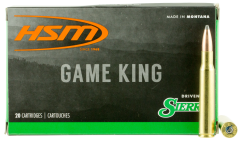 HSM Hunting Shack Game King .308 Winchester/7.62 NATO Spitzer Boat Tail, 180 Grain (20 Rounds) - 30843N