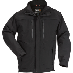 5.11 Tactical Bristol Parka Systems Men's Full Zip Coat in Black - Small