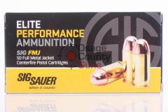 Sig Sauer .40 S&W Full Metal Jacket, 180 Grain (50 Rounds) - E40SB2-50