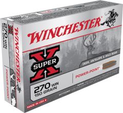 Winchester Super-X .270 Winchester Power-Point, 150 Grain (20 Rounds) - X2704